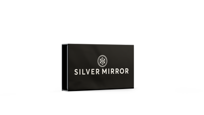 Silver Mirror Silk Eye Mask and Silk Pillowcase Set