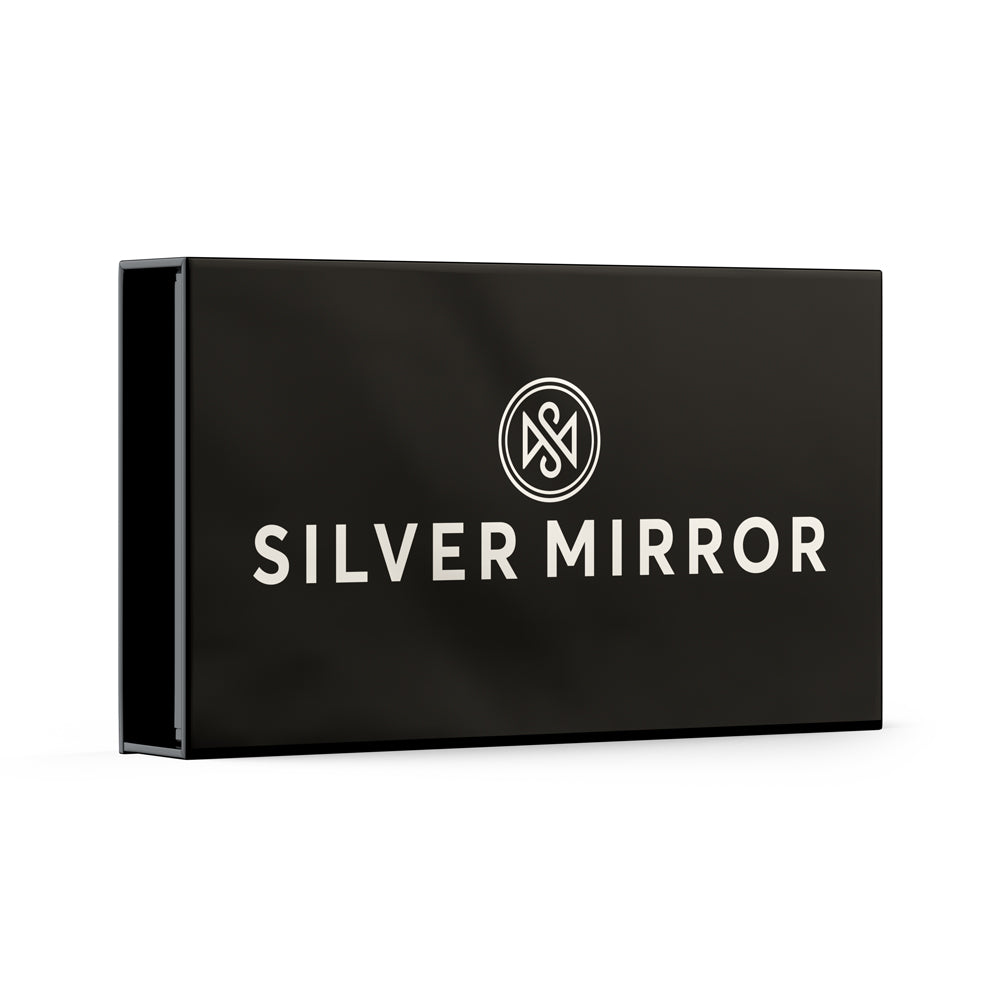 Silver Mirror Silk Eye Mask and Silk Pillowcase Set