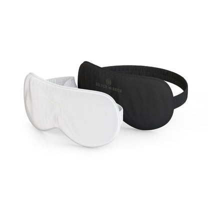 Silver Mirror Silk Eye Mask