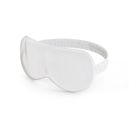 Silver Mirror Silk Eye Mask