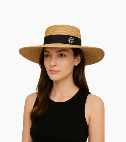 Silver Mirror Wide Brim Sun Hat