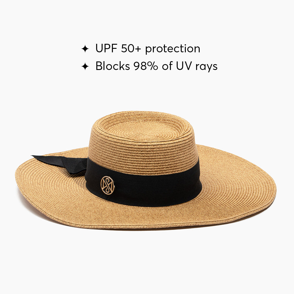 Silver Mirror Wide Brim Sun Hat